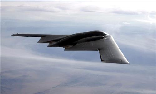 资料图片：B-2&ldquo;幽灵&rdquo;隐形战略轰炸机